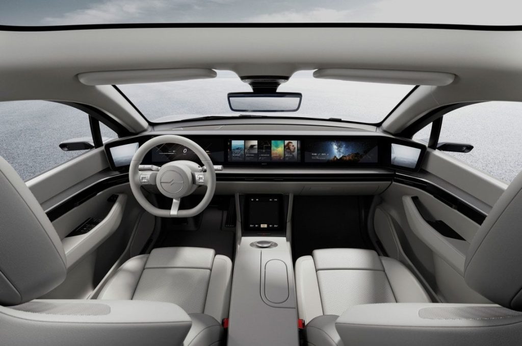 electric car interior