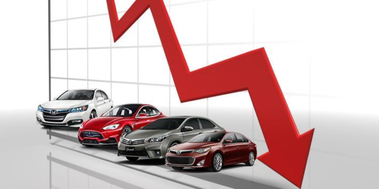 Automobile Sales Decline by 18% in April 2022..