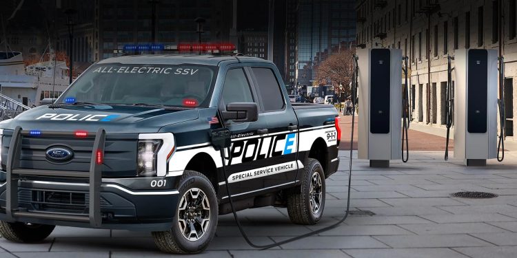 Ford unveiled Electric Pickup Truck developed For Police