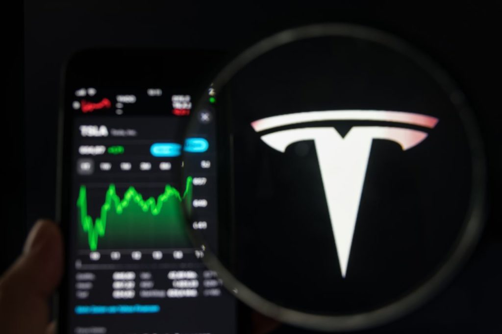 Tesla stock Split 2022 performance