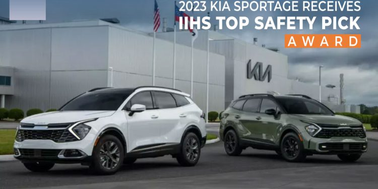2023 Kia Sportage Receives IIHS Top Safety Pick Award