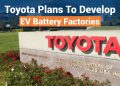 Toyota palns to build EV Battery factories