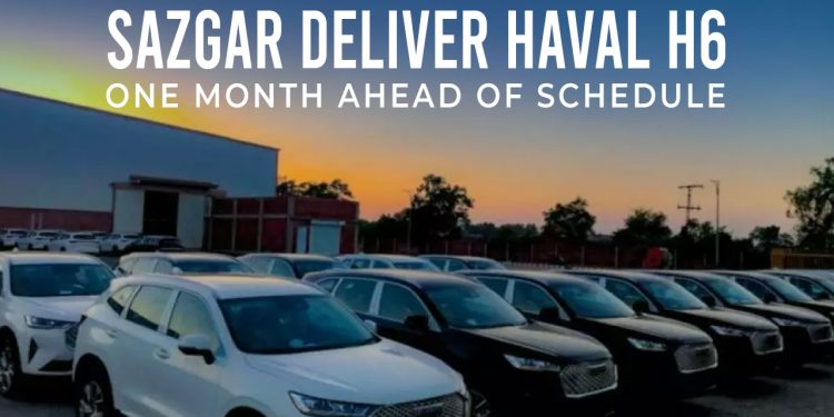 Sazgar Delivery of Haval H6 one month ahead of schedule