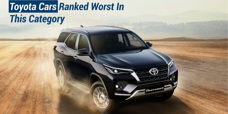 Toyota Cars Ranked Worst In This Category