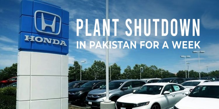 Honda Atlas Announced Plant shutdown in Pakistan For A Week