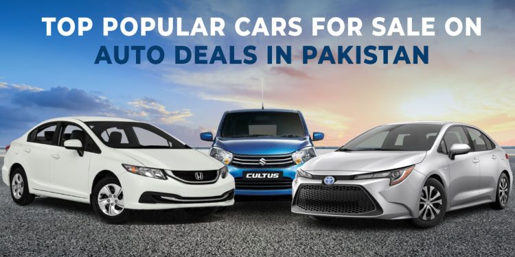 Top Popular Cars for Sale on Auto Deals in Pakistan