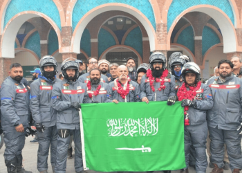 Biker Group Reaches Saudi Arabia from Pakistan for Umrah