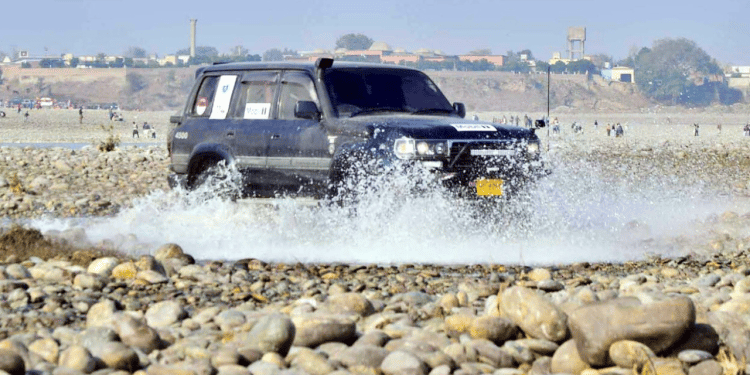 In Swabi, a 15-year-old girl wins the 4X4 Water Cross Jeep Rally
