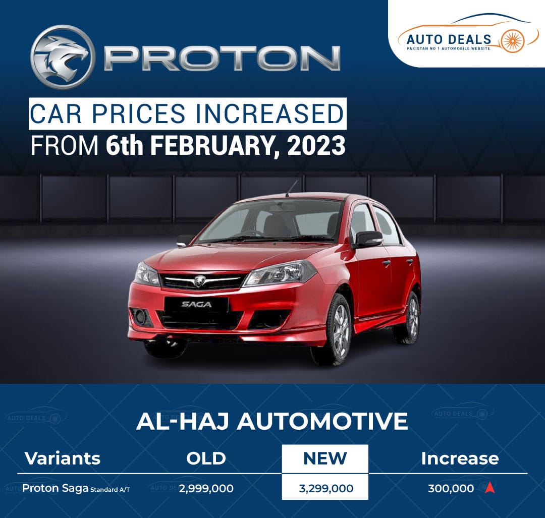 Proton's First Price Increased in Pakistan 2023