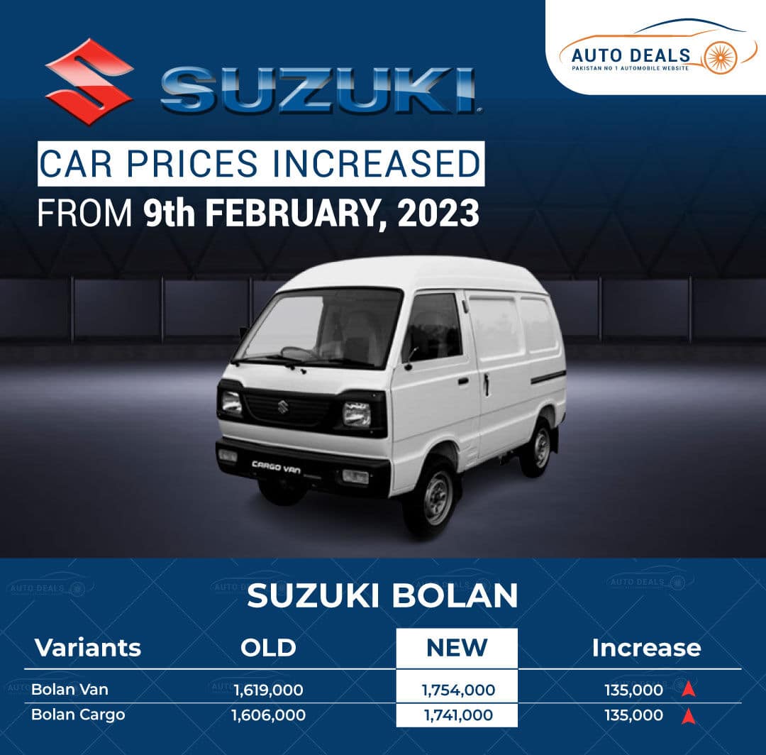 Suzuki Bolan New Prices 2023