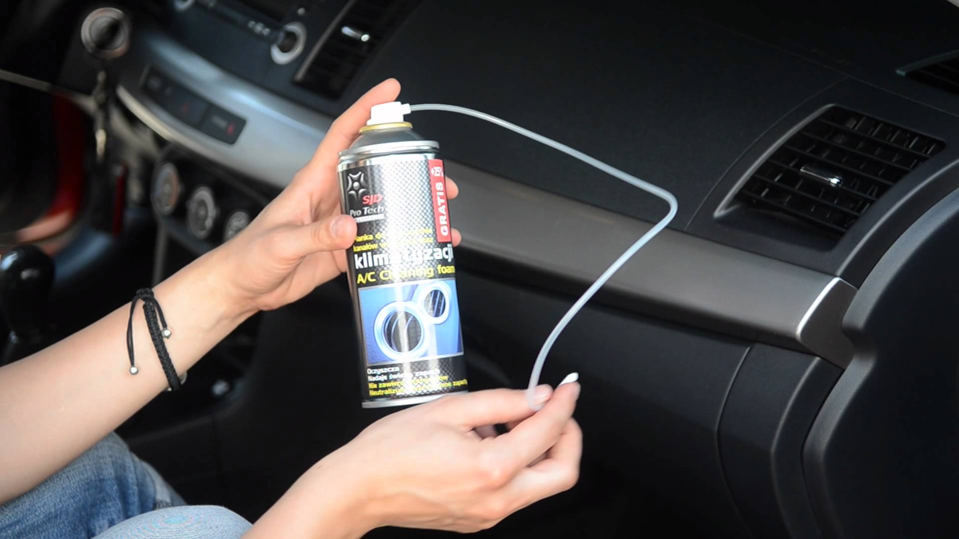 clean vents using enzymatic cleaner spray