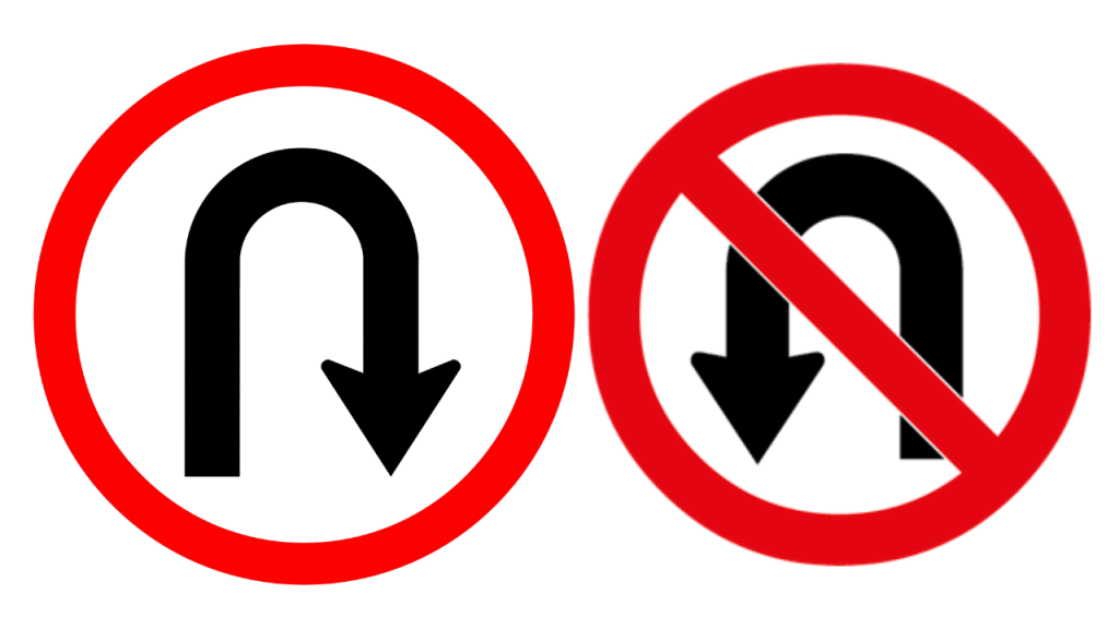 U-Turn Sign