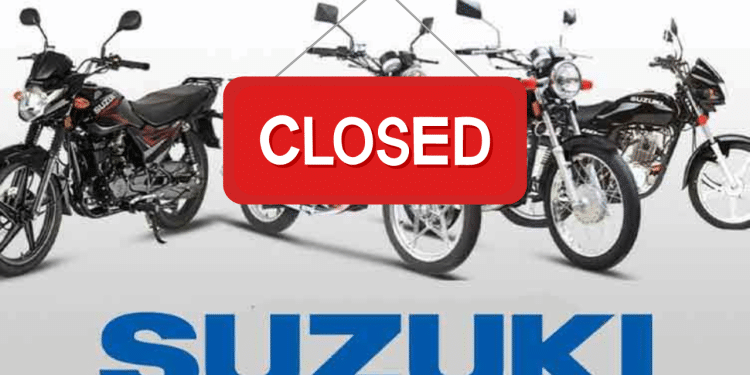 Suzuki Motorbikes And Cars Plant Shut Down